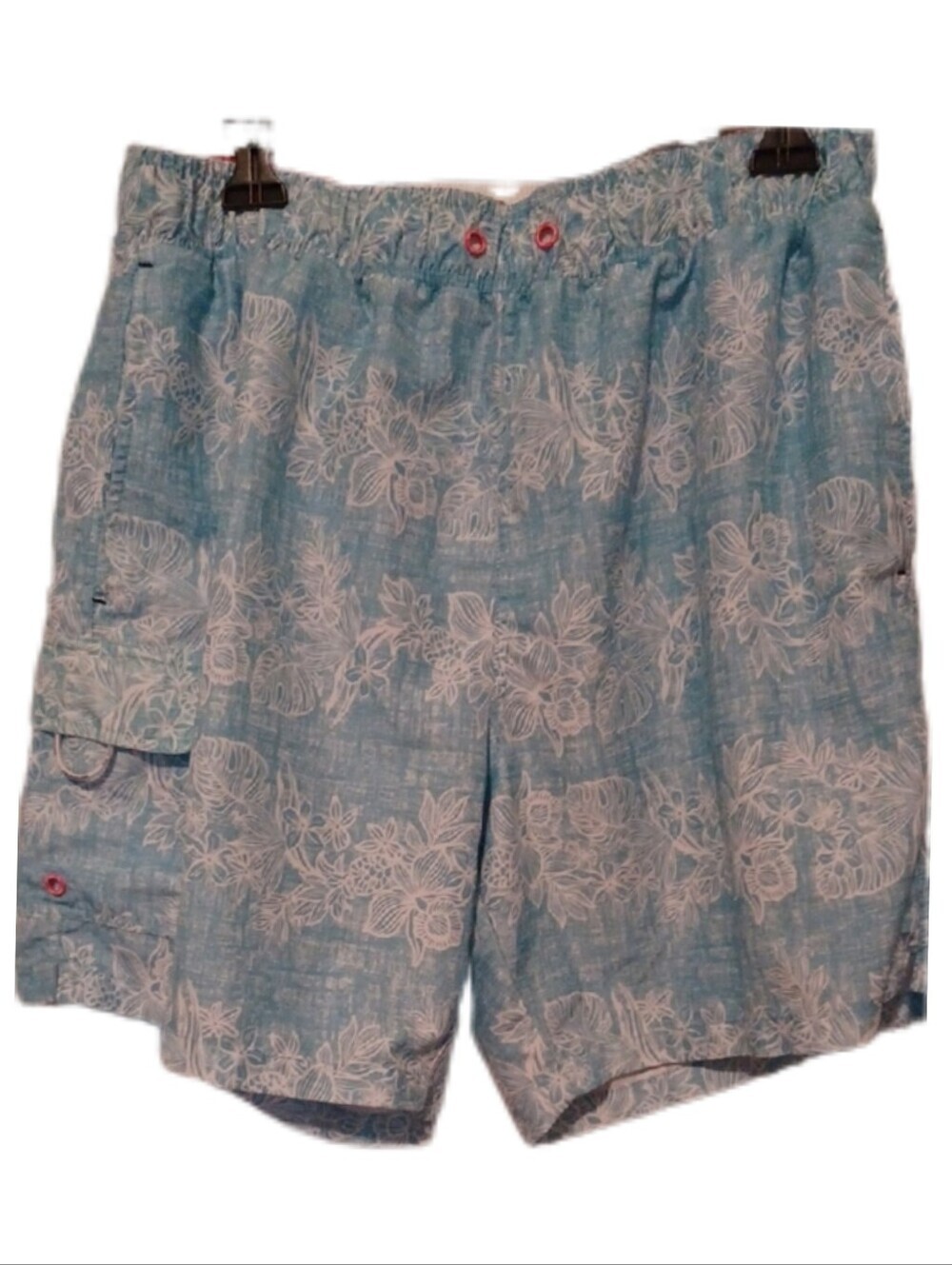 -- Havana Jim Blue Tropical Swim Trunks Men's Size XXLarge Casual